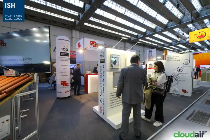 Geba GBÜ fire transfer damper display and TOP 100 column