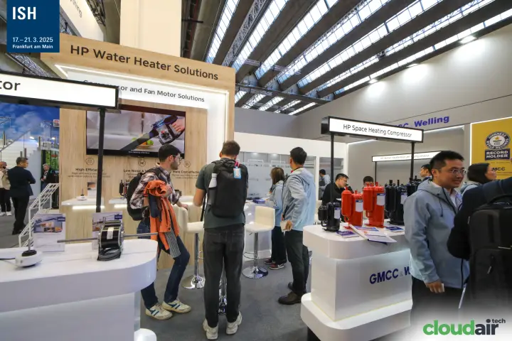 GMCC & Welling compressor counters and HP Water Heater Solutions wall
