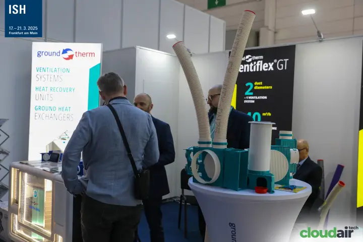 Ground-Therm flexible ducts and distribution boxes for Ventiflex GT at ISH 2025