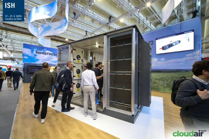 Howatherm walk-in air handling unit with open doors