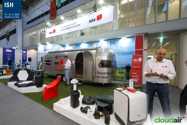HSV particle foam components and the 'ThinkTank on tour' trailer
