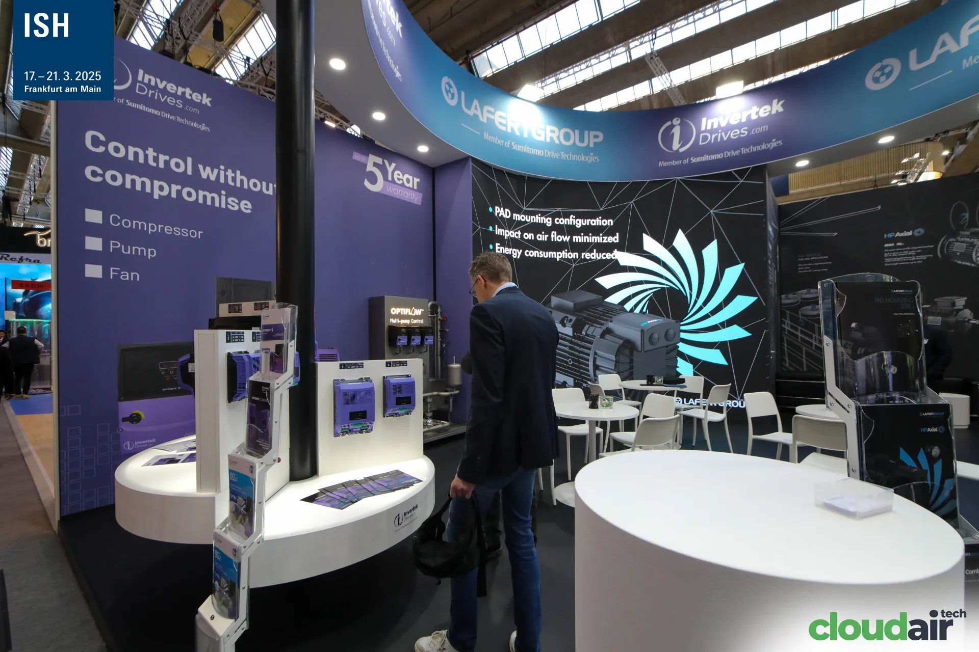 Invertek Drives inverters and Optiflow multi-pump control rig at ISH 2025