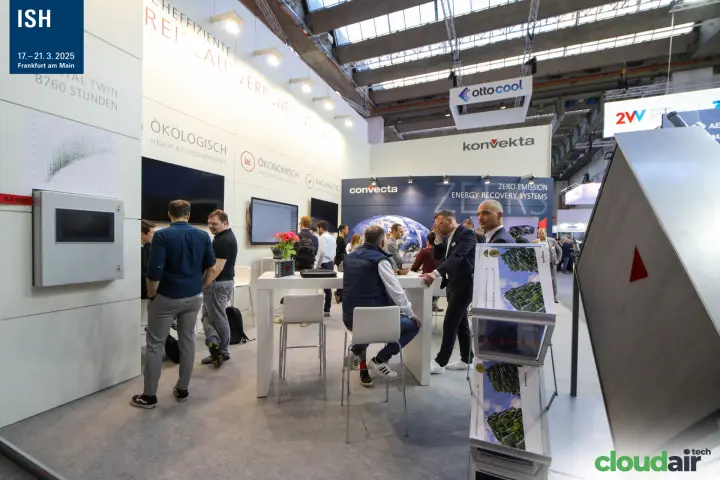 Konvekta stand with run-around coil system and control panel