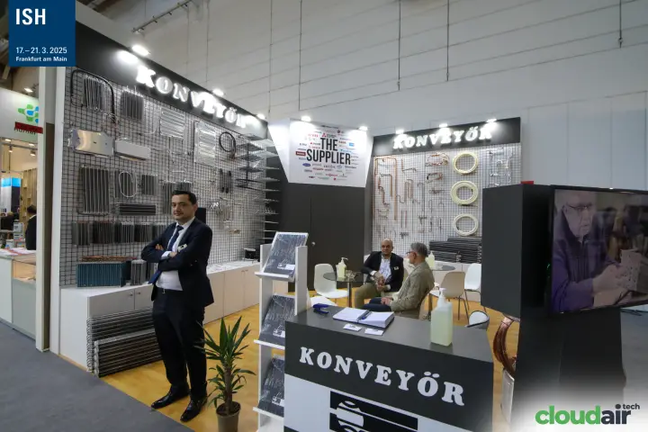 Konveyör heat exchanger samples and copper tube display wall