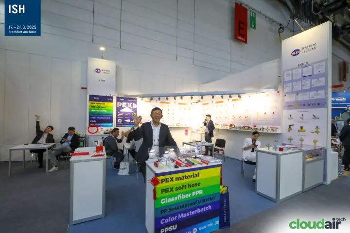 Licplas stand 8.0E10 with PEX pipe materials and brass valves