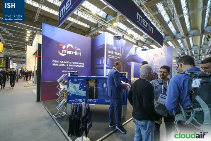 Merlin humidification stand marking 30 years of innovation at ISH 2025
