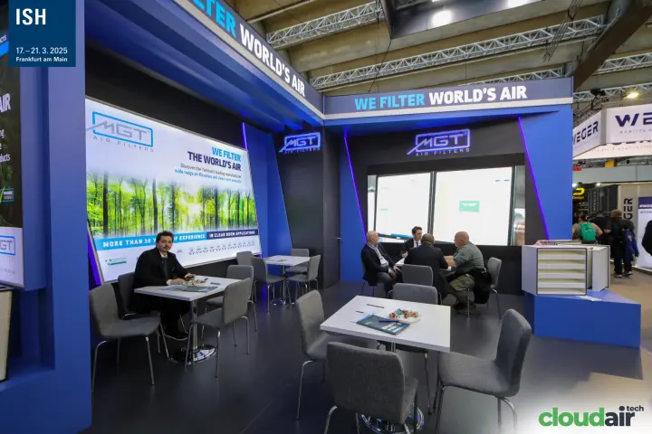 MGT Air Filters meeting area under the "We filter world's air" fascia