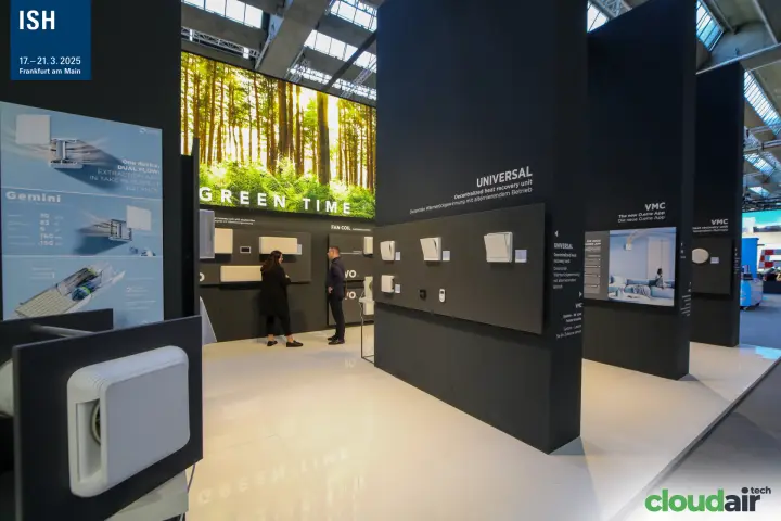 O.Erre Universal and Gemini decentralised heat recovery units at ISH 2025