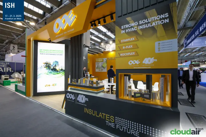 ODE "Strong Solutions in HVAC Insulation" wall with Starflex and R-Flex at ISH 2025