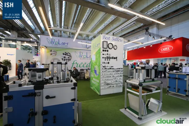 ProLam 'Best Sellers' tower of handles, hinges and corners at ISH 2025