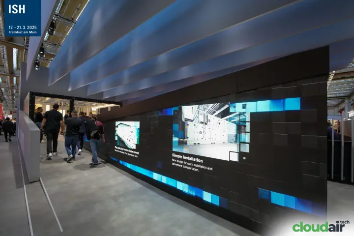 Robatherm LED wall promoting simple installation of plug-and-play AHUs at ISH 2025