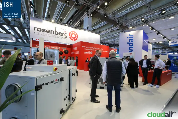 Rosenberg SupraBox Comfort unit marked NEU under the group fascia at ISH 2025