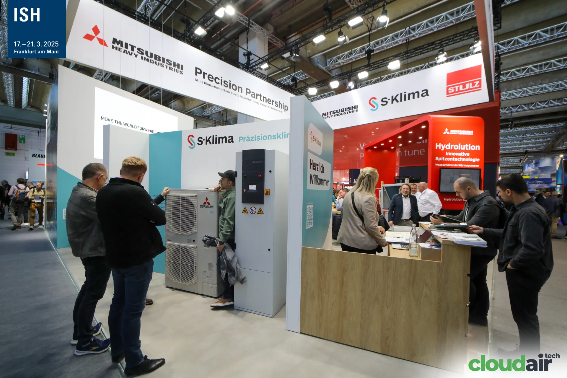 S-Klima stand under the Mitsubishi Heavy Industries and Stulz 'Precision Partnership' at ISH 2025