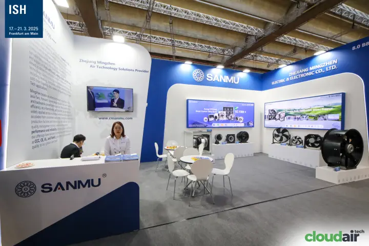 Sanmu stand with axial and centrifugal fans by Zhejiang Mingzhen