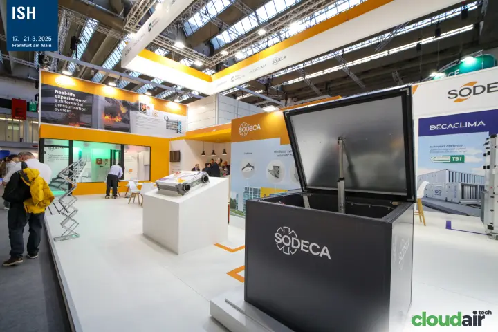 Sodeca hatch ventilation unit, Airhome unit and pressurisation room at ISH 2025