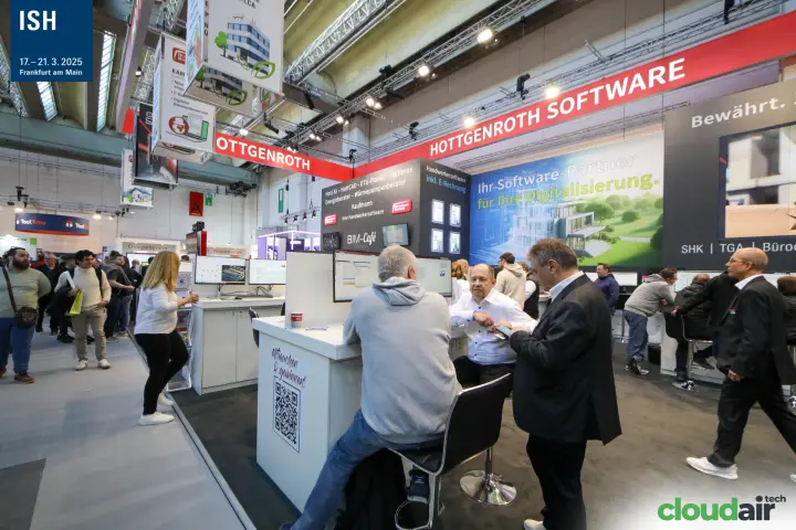 Software demos at Hottgenroth workstations by the BIM-Café at ISH 2025