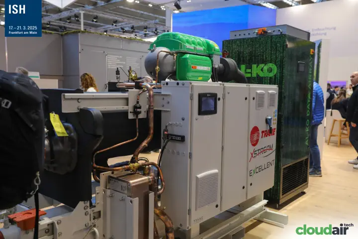 Trane XStream Excellent chiller module with green compressor at ISH 2025