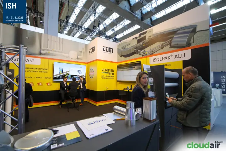 TTM counter with ISOLPAK ALU cladding and "Verified EPD" claim at ISH 2025