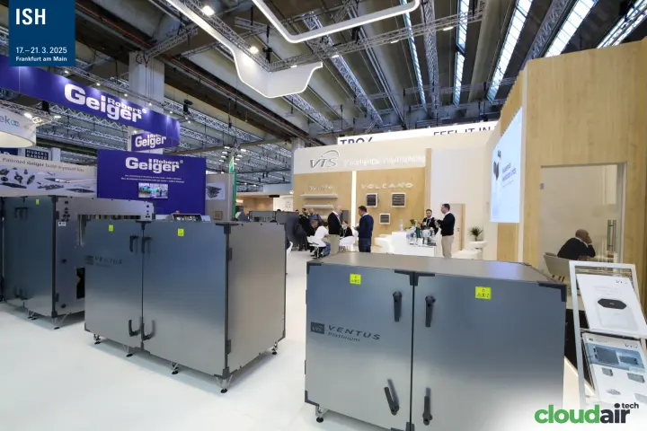 VENTUS Platinium air handling units at the edge of the VTS stand