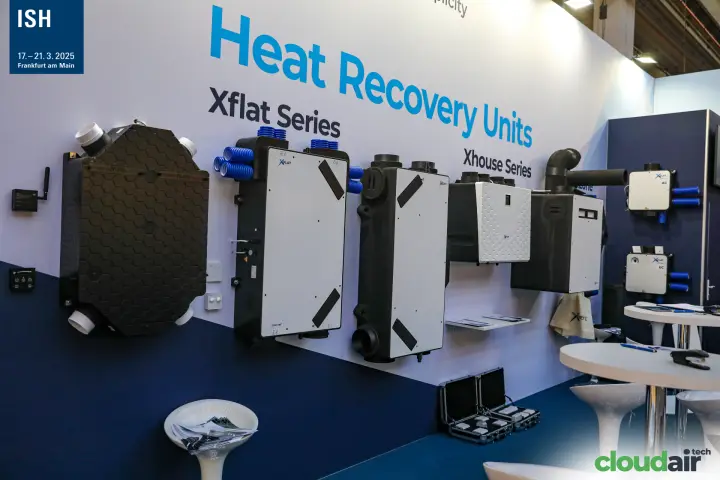 Xvent wall of Xflat and Xhouse series heat recovery units at ISH 2025
