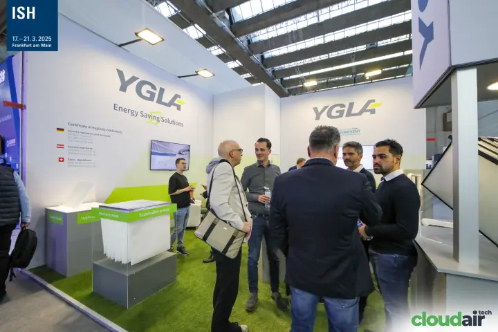 YGLA filter displays and hygiene certification wall