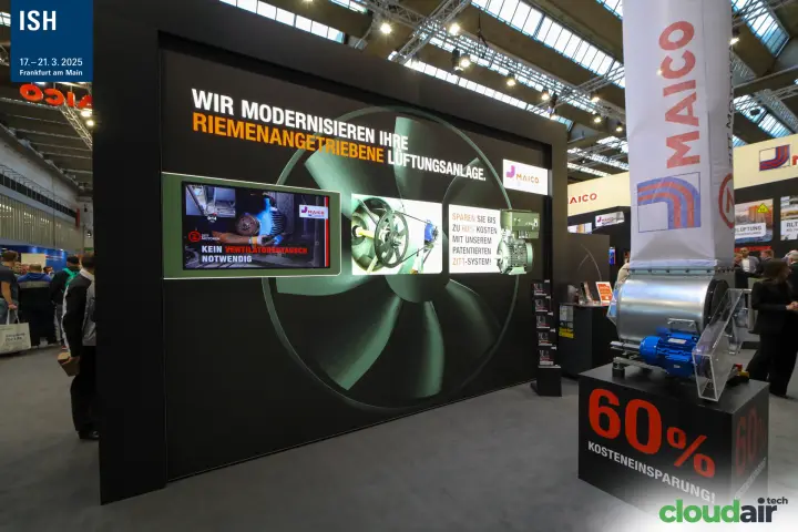 Zitt-system retrofit display promising 60 percent cost savings at Maico at ISH 2025
