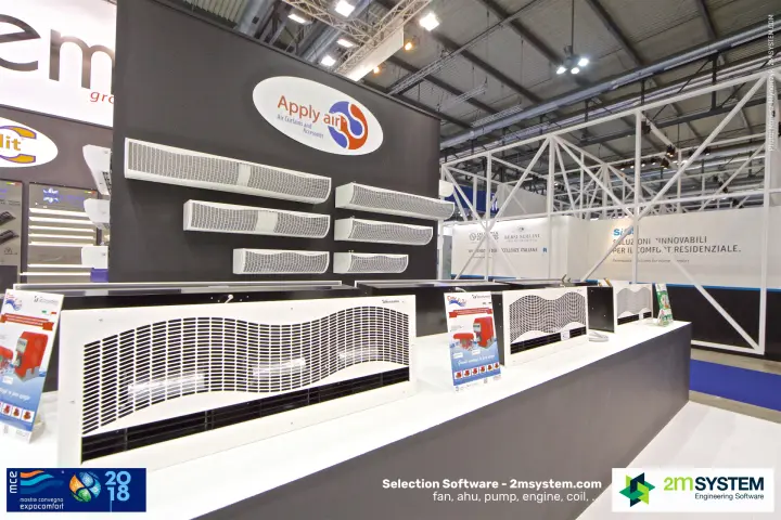 Apply air curtains and wave-grille units on the Tecnosystemi stand at MCE 2018