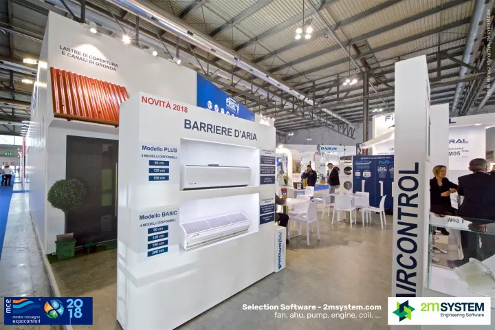 'Barriere d'aria' display with Plus and Basic air curtain models at MCE 2018