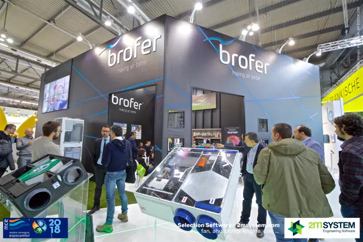 Brofer black stand block with transparent-top heat recovery units