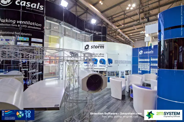 Casals industrial Storm fan range and parking ventilation jet fan at MCE 2018