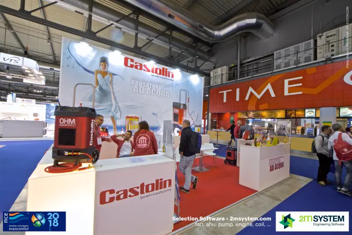 Castolin stand with OHM oxy-hydrogen brazing unit at MCE 2018