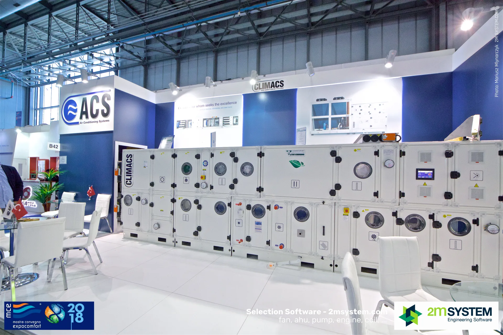 Climacs modular air handling unit on the ACS stand at MCE 2018
