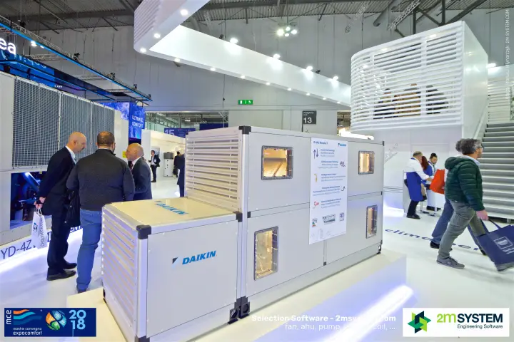 Daikin D-AHU Modular P air handling unit with inspection windows