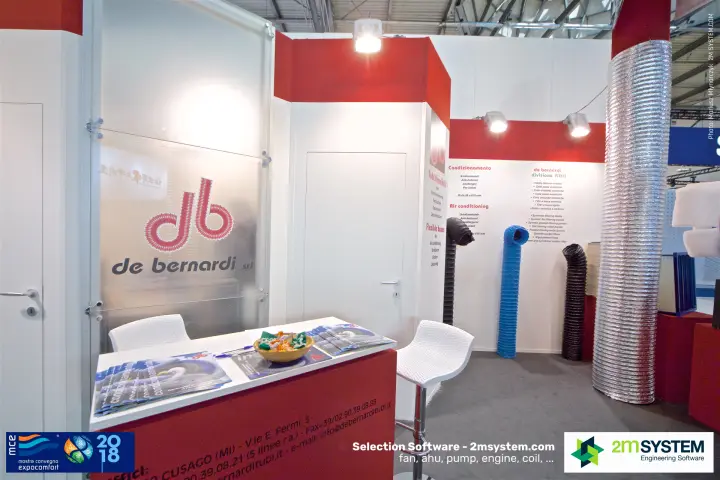 De Bernardi reception counter and flexible hose display