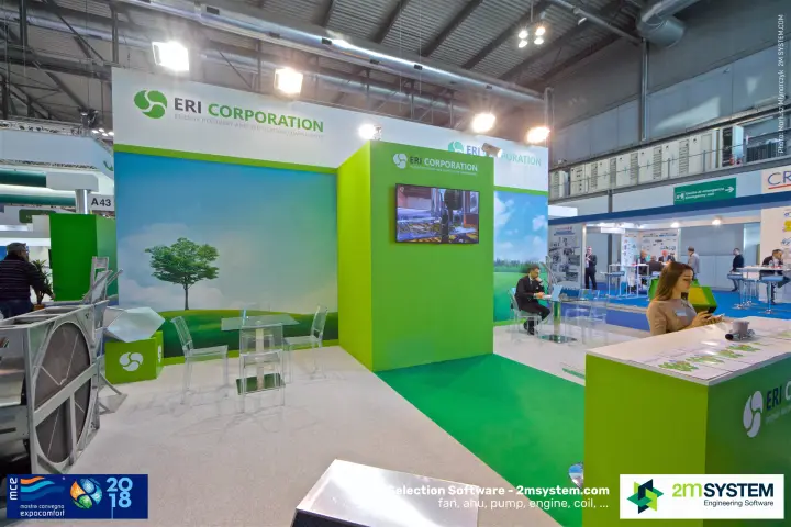 ERI Corporation rotary heat wheel and meeting corner