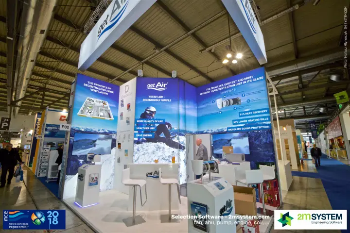 getAir stand for SmartFan S decentralised home ventilation at MCE 2018