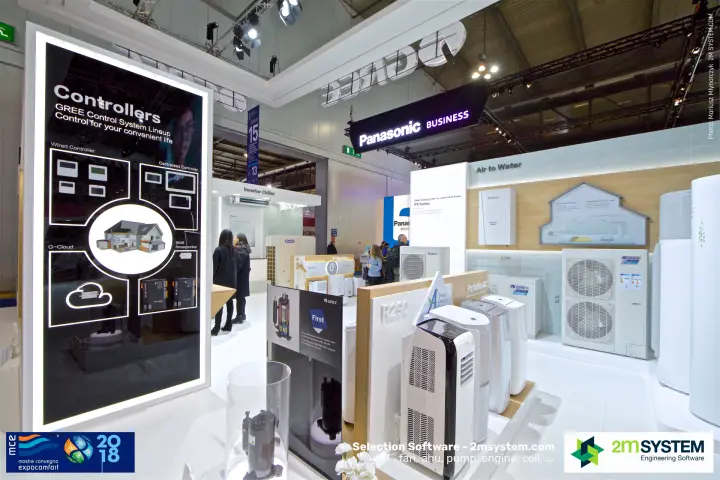 Gree controllers totem with portable AC and air-to-water heat pumps