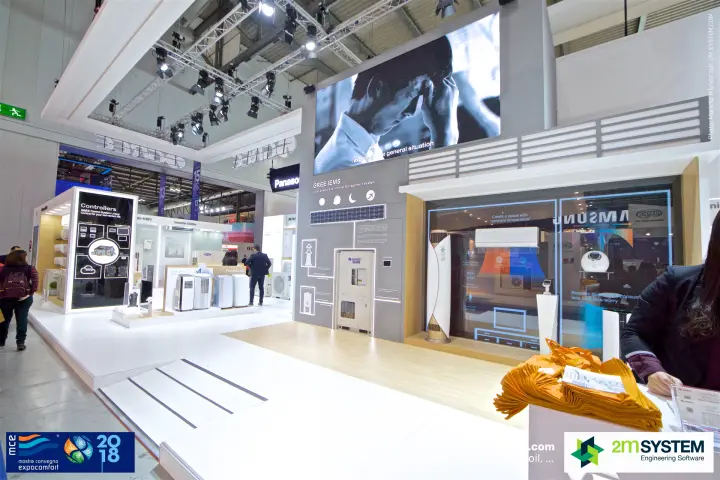 Gree IEMS energy management wall with VRF unit and LED screen