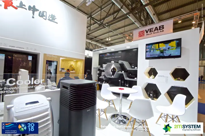 Gree industrial products wall with compressors in hexagonal niches