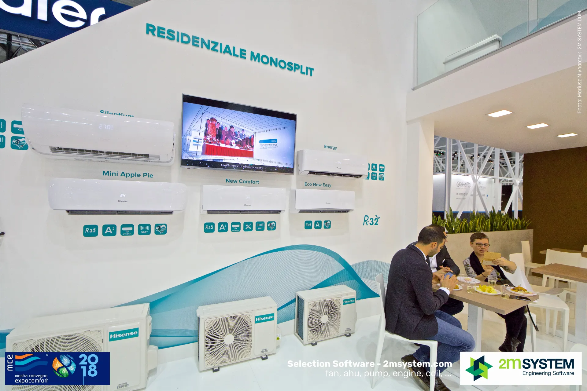 Hisense Residenziale Monosplit wall with R-32 wall-mounted splits at MCE 2018