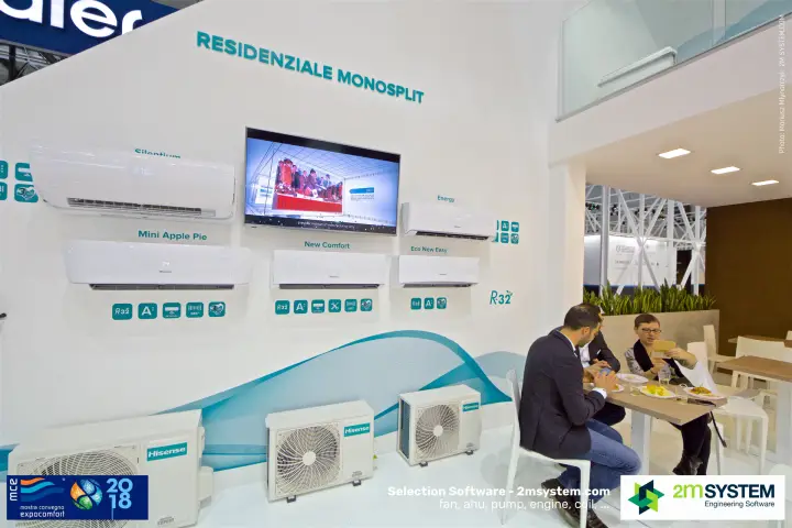 Hisense Residenziale Monosplit wall with R-32 wall-mounted splits at MCE 2018