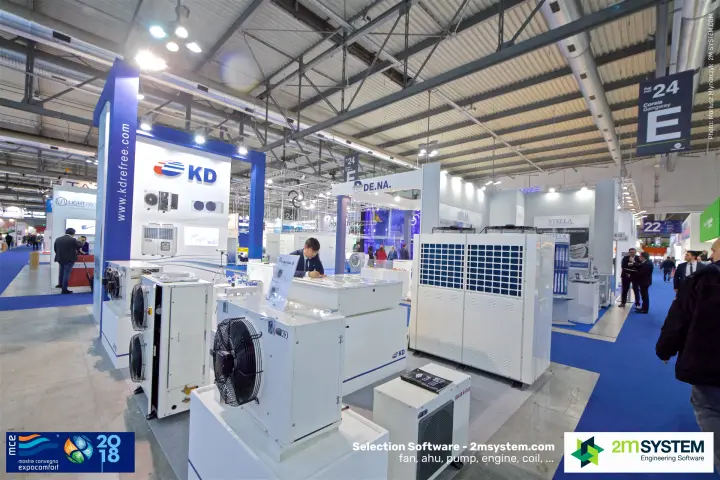 KD condensing units and large outdoor units at hall 24 at MCE 2018
