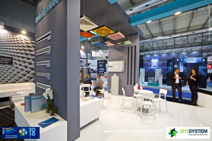 Linear slot diffusers and coloured ceiling diffusers at Elektroteknik