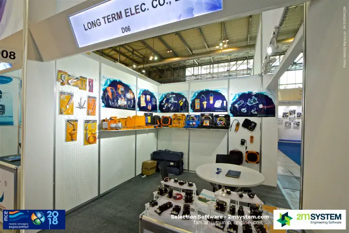 Long Term Elec booth with refrigeration service tools and thermostats at MCE 2018