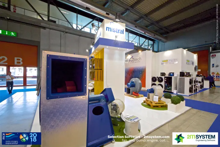 Mistral industrial centrifugal fan in the foreground, Neotech units beyond