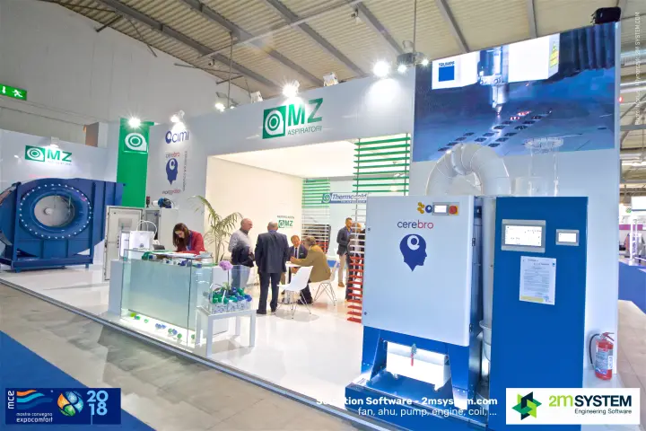 MZ Aspiratori and Cimi stand with the Cerebro extraction unit at MCE 2018