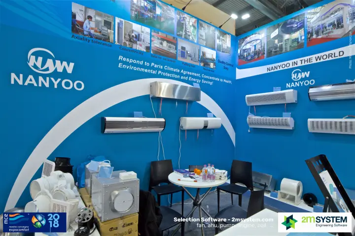 Nanyoo air curtains under production-line quality test photos
