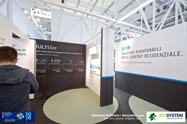 Olimpia Splendid walls presenting MULTISet control, Bi2 Wall and SiOS at MCE 2018