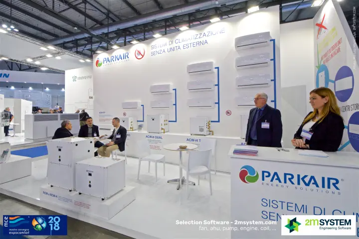 Parkair wall of indoor units 'Senza unità esterna' at MCE 2018