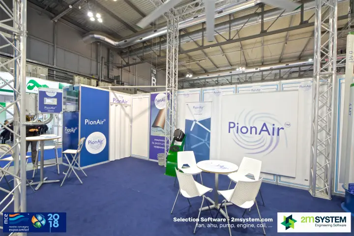 PionAir modular stand with fan controller and blade display